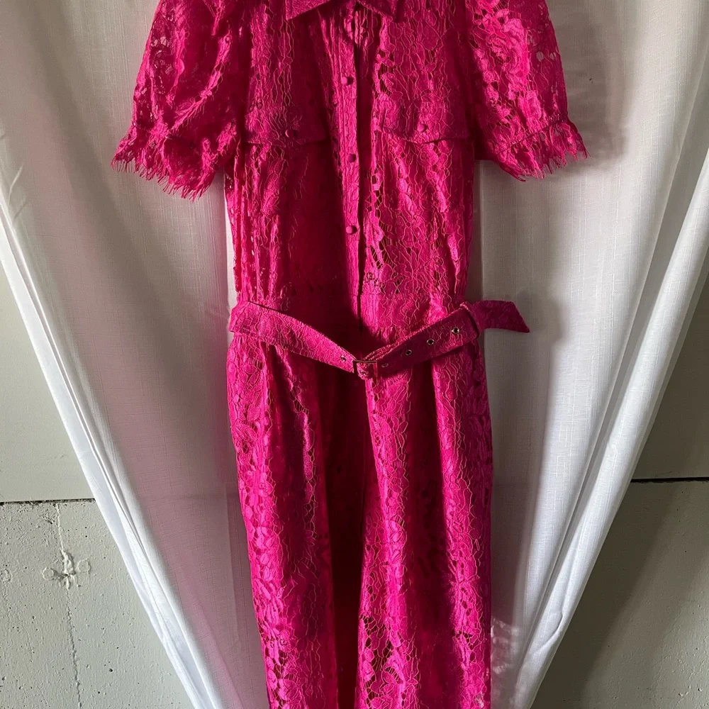 Generation Love Pink Lace Maxi Dress - Picture 1 of 6